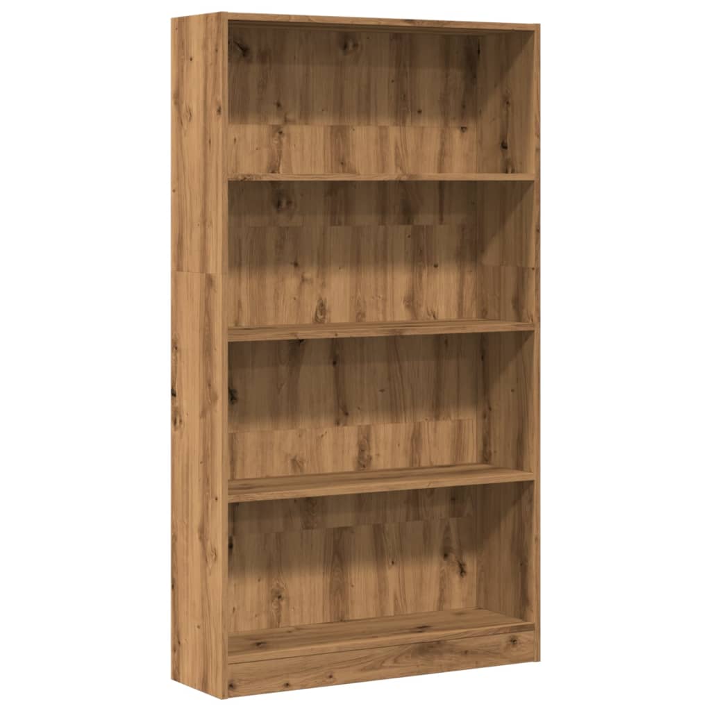 Bookcase Artisian Oak 80x24x143 cm Engineered Wood